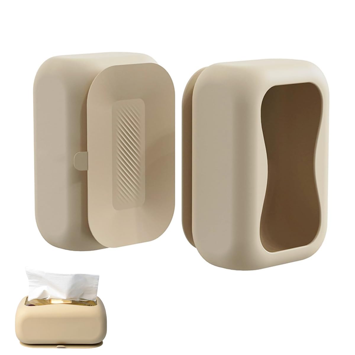 HASTHIP Silicone Tissue Box Strong Suction Cup Tissue Paper Box Desk Tissue Box Wall Mount Tissue Box Under Desk Space Saving Under Desk Tissue Paper Box for Dressing Table, Desk, Office HASTHIP Silicone Tissue Box Strong Suction Cup Tissue Paper Box Desk Tissue Box Wall Mount Tissue Box Under Desk Space Saving Under Desk Tissue Paper Box for Dressing Table, Desk, Office